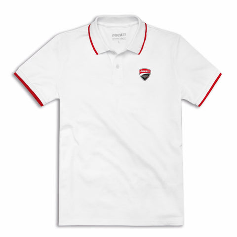 Polo Manches courtes DC Logo Blanc