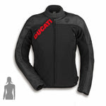 Blouson Cuir-Tissu Ducati Logo C1 (Femme)